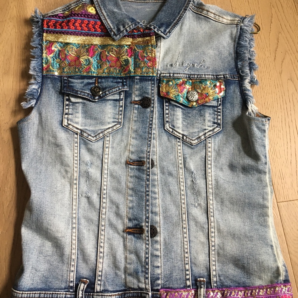 Desigual denim vest